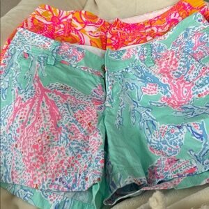 Lilly Pulitzer Callahan shorts size 4 (lot of 2)